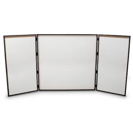 United Visual Products Corkboard, Fabrc, Brnz/Cobcc, 2 Door, 72x36" UV305-BRONZE-COBACC